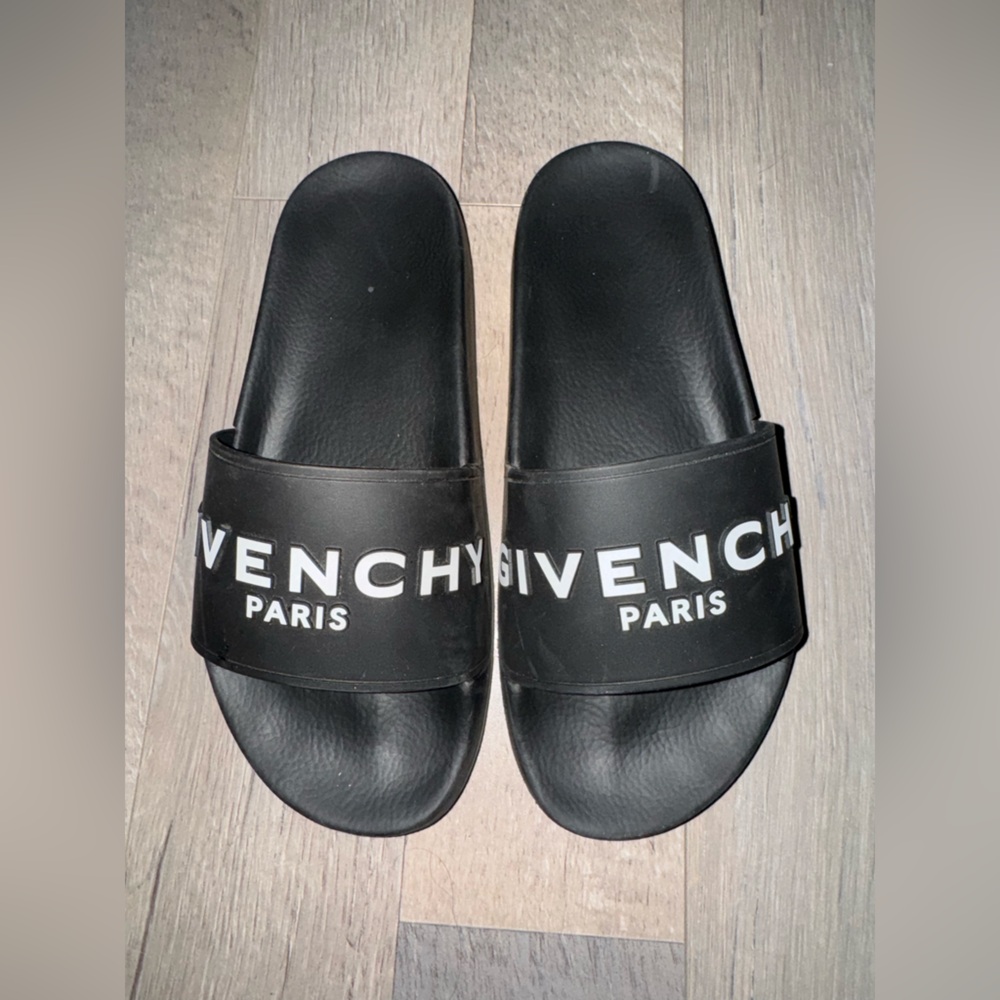 Givenchy Black Slide Sandals (Size 38)